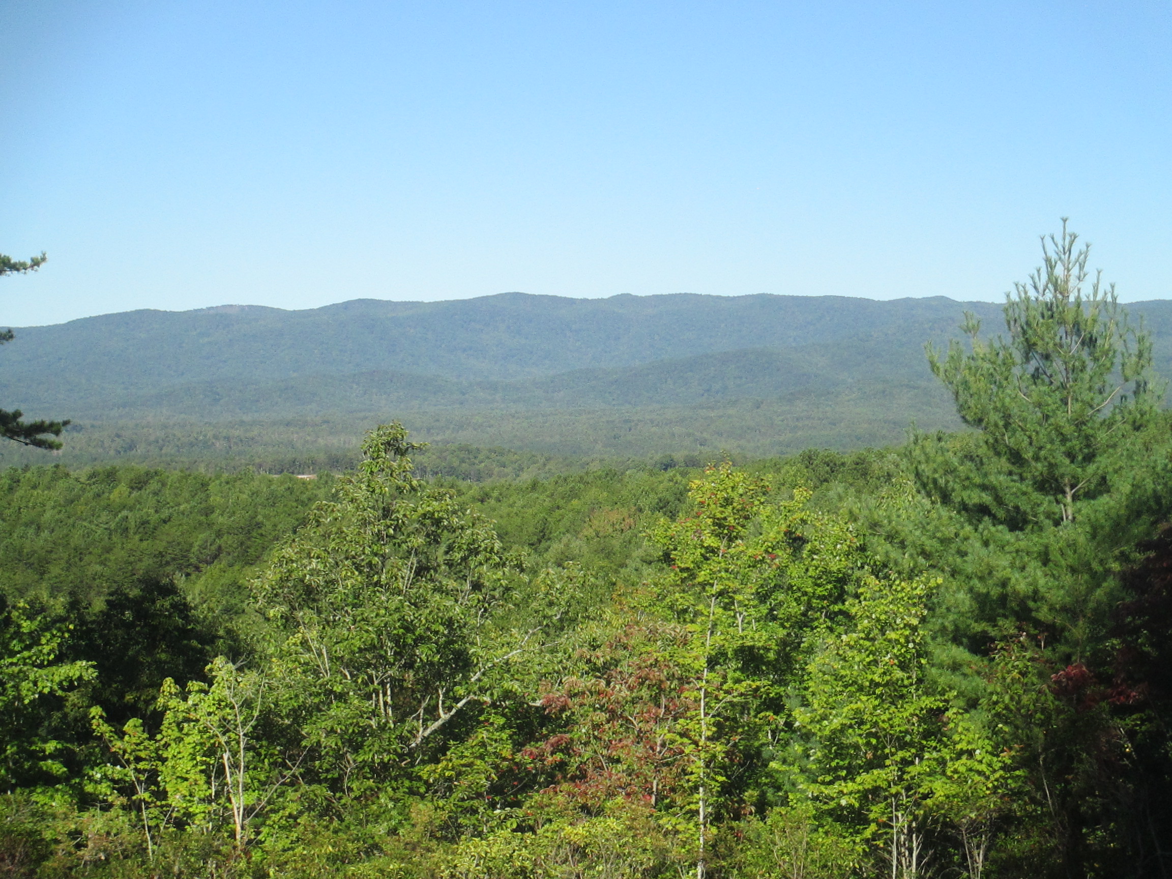 Jocassee Ridge view of the NC Mountains